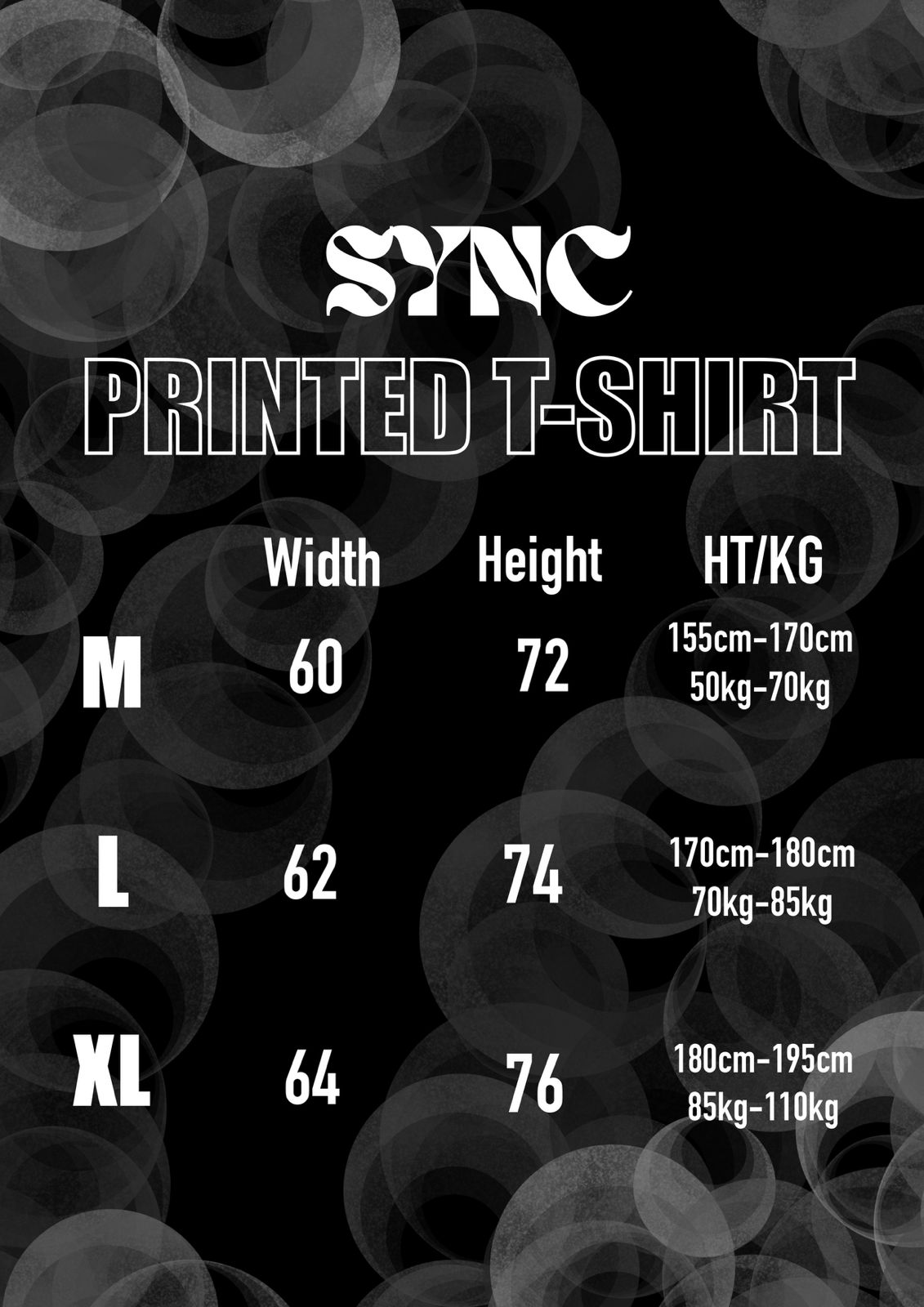 Unisex Black Printed T-Shirt (Oversize)